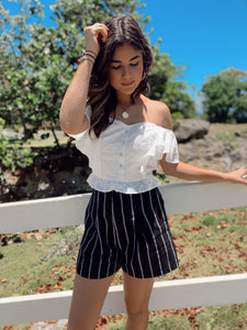 Stripes Black Short