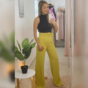 High Waist Pant with Belt