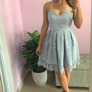 Lace Blue Dress