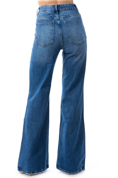 High Rise Wide Leg Jean