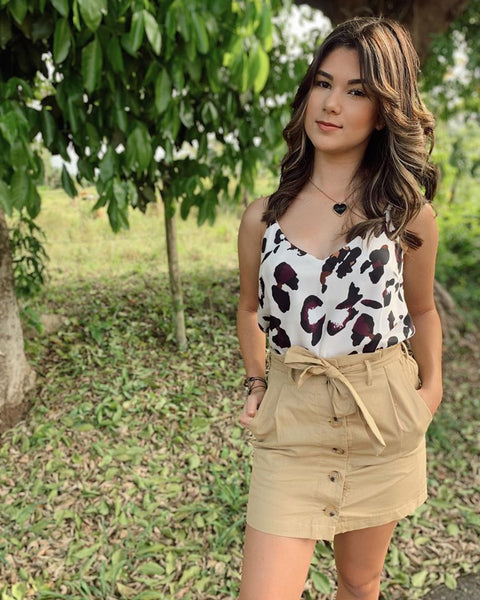 Mocha Tie Skirt