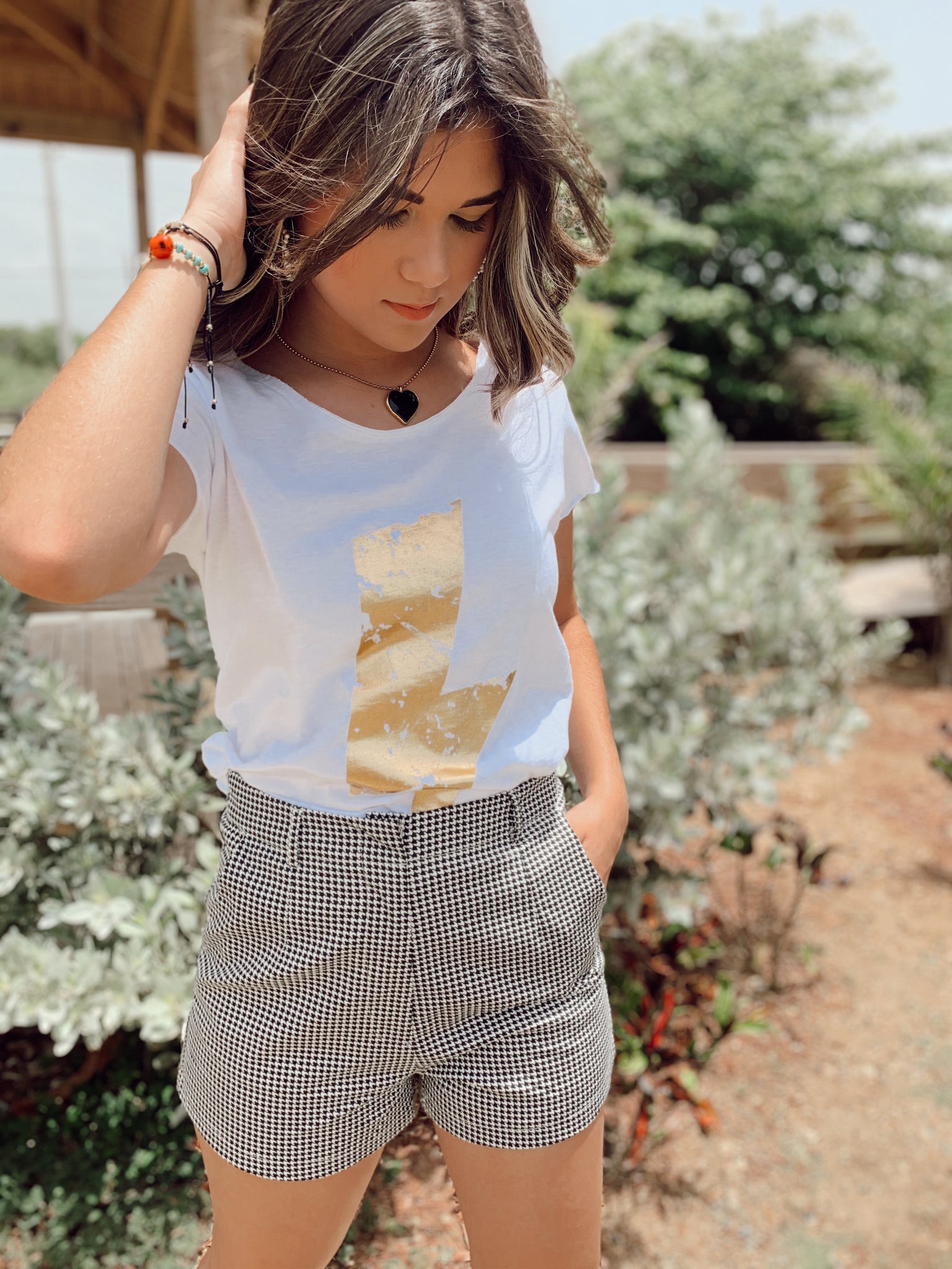 Gold Lightning Bolt Tee